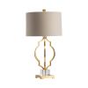 Parisian Metal and Crystal Table Lamp