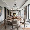32" X 37" X 32" 8 Bulbs Rope  Pendant Lamp
