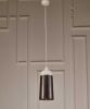 Brown And White Cylinder Metal Ceiling Light With Brown Shades