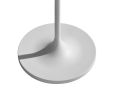 60" White Floor Lamp With White Fabric Drum Shade