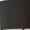 Black Metal Tripod Floor Lamp With Black Fabric Drum Shade