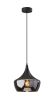 Gnome Smoked Glass Black Metal Pendant Lamp