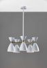 Cinco Diabolo Adjustable White Metal Pendant