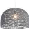 Gray Lantern Metal Dimmable Ceiling Light With Shades