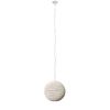 Whitewash Beaded Ball Hanging Pendent Light