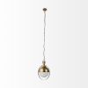 Gold Metal Sphere Pendant Hanging Light
