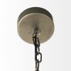 Distressed Bronze Metal Dome Hanging Light