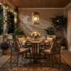 Lincoln 4-Light Antique Brass Hanging Light