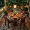 Frosted Glass Bronze Lantern Hanging Light