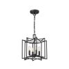 Rhian 4-Light Matte Black Pendant