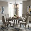 Silver Candle Style Three Light Metal and Crystals Dimmable Chandelier With White Shades