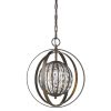 Brown Crystal Dimmable Ceiling Light With Brown Shades