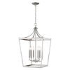 Silver Metal Six Light Dimmable Ceiling Light