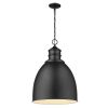Black Metal Dimmable Ceiling Light With Black Shades