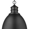 Black Metal Dimmable Ceiling Light With Black Shades