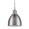 Silver Metal Dimmable Ceiling Light With Gray Shades
