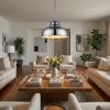 Ansen 1-Light Polished Nickel Pendant With Gloss White Interior Shade