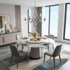 Nickel Candle Style Five Light Metal Dimmable Chandelier