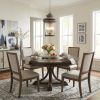 Kingston 4-Light Antique Lead Foyer Pendant With Curved Water Glass Panes