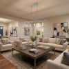 Silver Metal Five Light Dimmable Ceiling Light