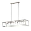 Silver Metal Twelve Light Dimmable Ceiling Light