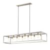 Silver Metal Twelve Light Dimmable Ceiling Light