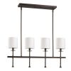Brown Crystal Four Light Dimmable Ceiling Light