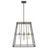 Bronze Metal Five Light Dimmable Ceiling Light