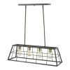 Bronze Metal Four Light Dimmable Ceiling Light
