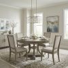 Brax 2-Light Washed Gold Island Pendant With Crystal Accents