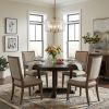 Bronze Metal Three Light Dimmable Ceiling Light With Copper Shades