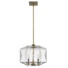 Bronze Metal Three Light Dimmable Ceiling Light With Copper Shades