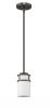 Brushed Bronze Minimalist Cylindrical Hanging Light