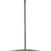 Brown Metal Four Light Dimmable Ceiling Light With Gold Shades