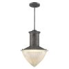 Silver Iron Dimmable Ceiling Light With White Shades