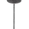 Silver Iron Dimmable Ceiling Light With White Shades