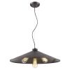 Alcove 4-Light Oil-Rubbed Bronze Pendant With Raw Brass Interior Shade