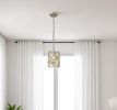 Vitozzi 1-Light Antique Silver Leaf Pendant