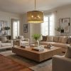 Basetti 4-Light Gold Convertible Pendant