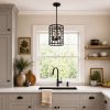 Amoret 3-Light Matte Black Convertible Pendant