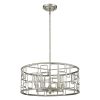 Amoret 5-Light Antique Silver Convertible Pendant