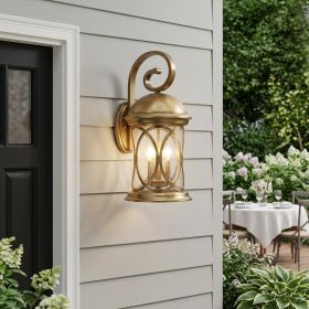 Lincoln 4-Light Antique Brass Wall Light