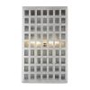White And Clear Two Light Seeded Dimmable Outdoor Hanging Lights With White And Clear Shades