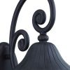 Black And Clear Three Light Frosted Dimmable Outdoor Hanging Lights With Black And Clear Shades