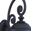 Black And Clear Three Light Seeded Dimmable Outdoor Hanging Lights With Black And Clear Shades