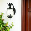 Matte Black Hanging Pineapple Wall Light