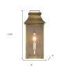 Brass And Clear Transparent Dimmable Outdoor Hanging Light With Brass And Clear Shades