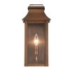 Copper And Clear Transparent Dimmable Outdoor Hanging Light With Copper And Clear Shades