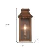 Copper And Clear Transparent Dimmable Outdoor Hanging Light With Copper And Clear Shades