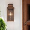 Copper And Clear Transparent Dimmable Outdoor Hanging Light With Copper And Clear Shades